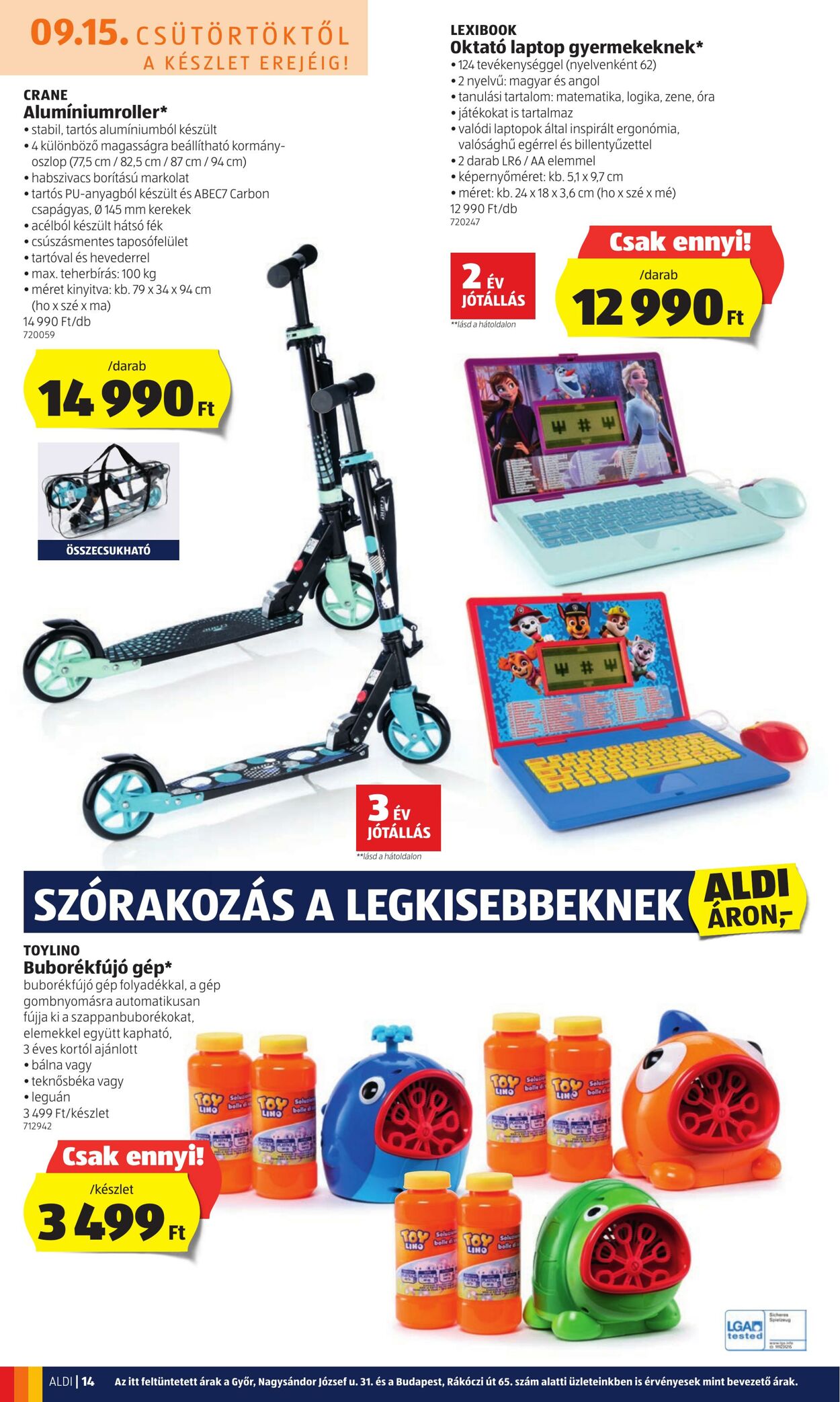 Flyer Aldi 15.09.2022 - 21.09.2022