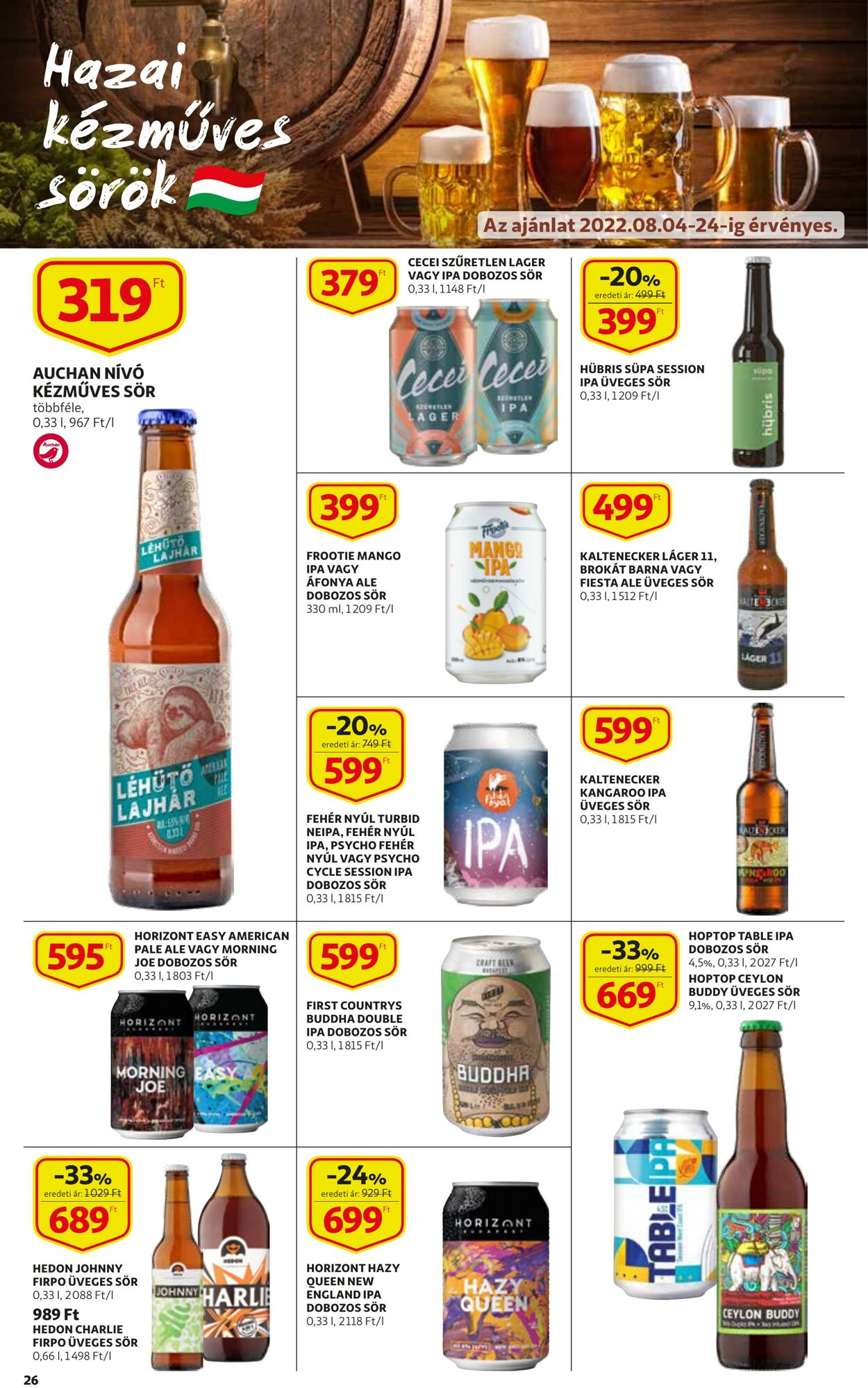 Flyer Auchan 04.08.2022 - 10.08.2022