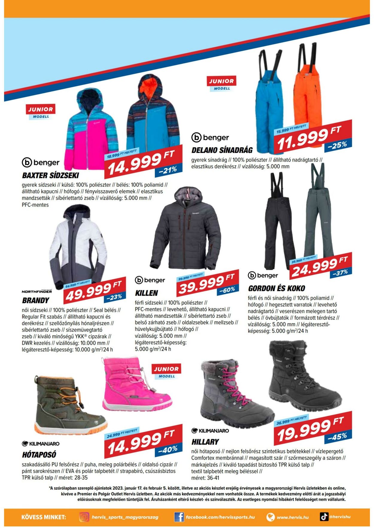 Flyer Hervis Sports 17.01.2023 - 05.02.2023