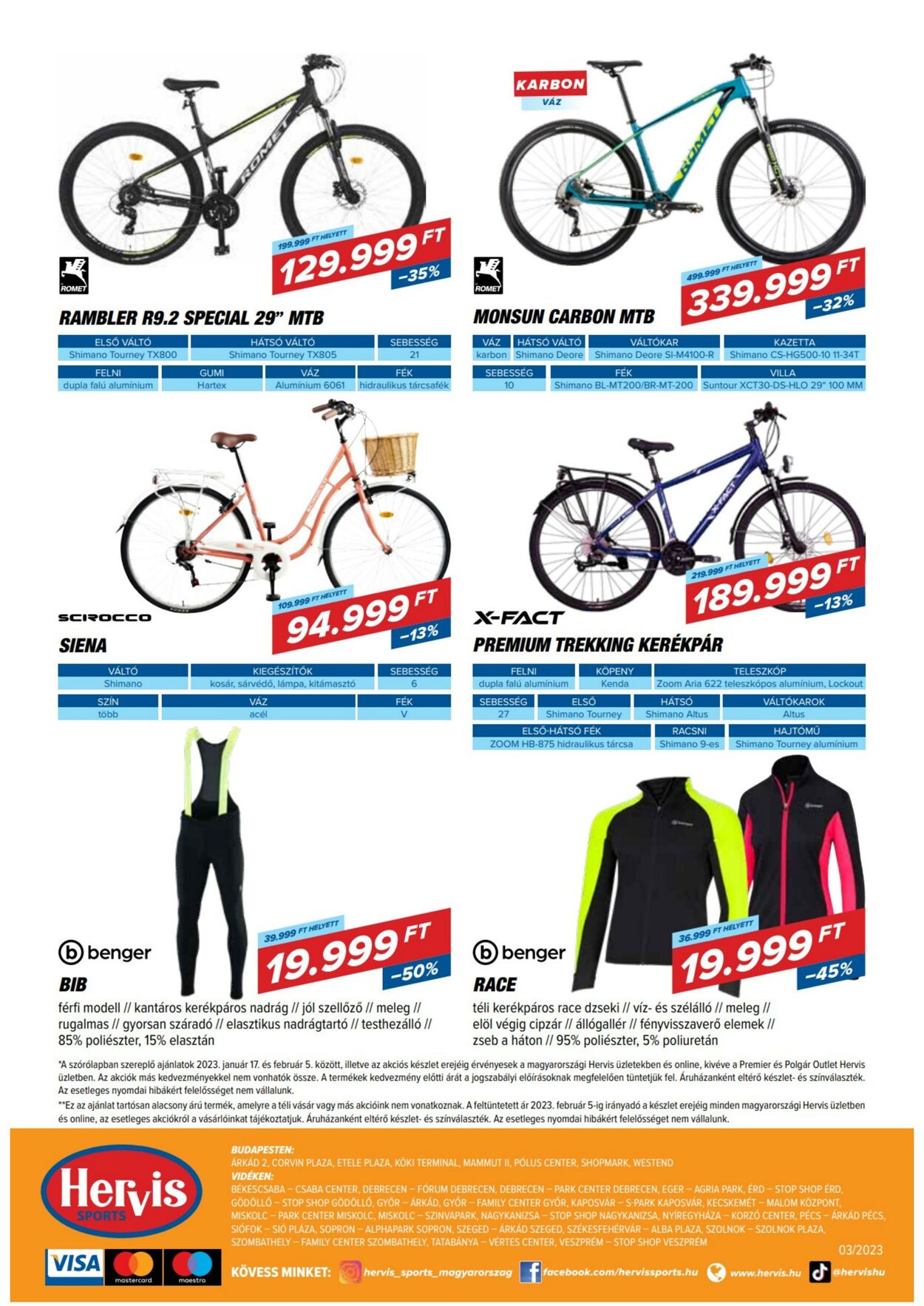 Flyer Hervis Sports 17.01.2023 - 05.02.2023