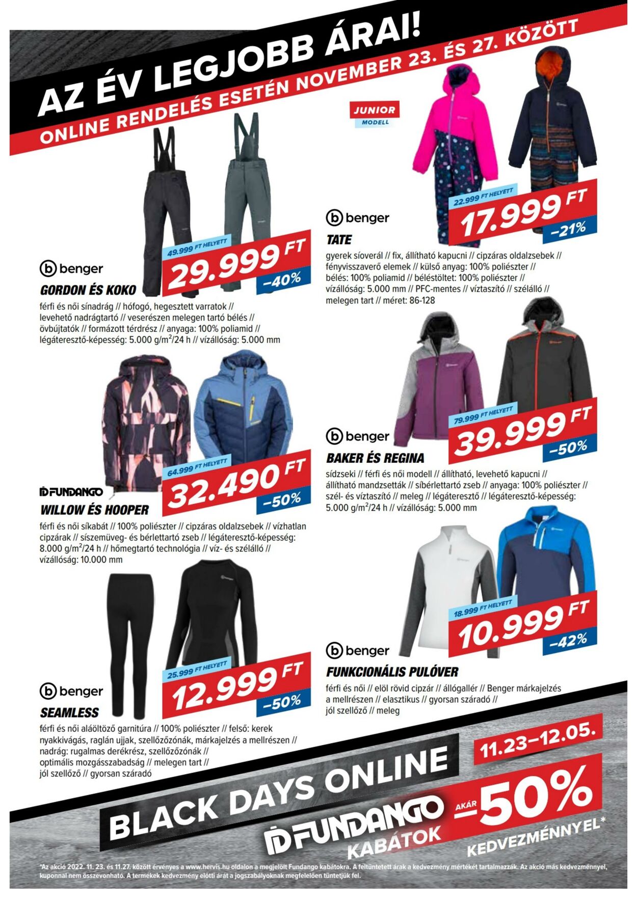 Flyer Hervis Sports 22.11.2022 - 27.11.2022