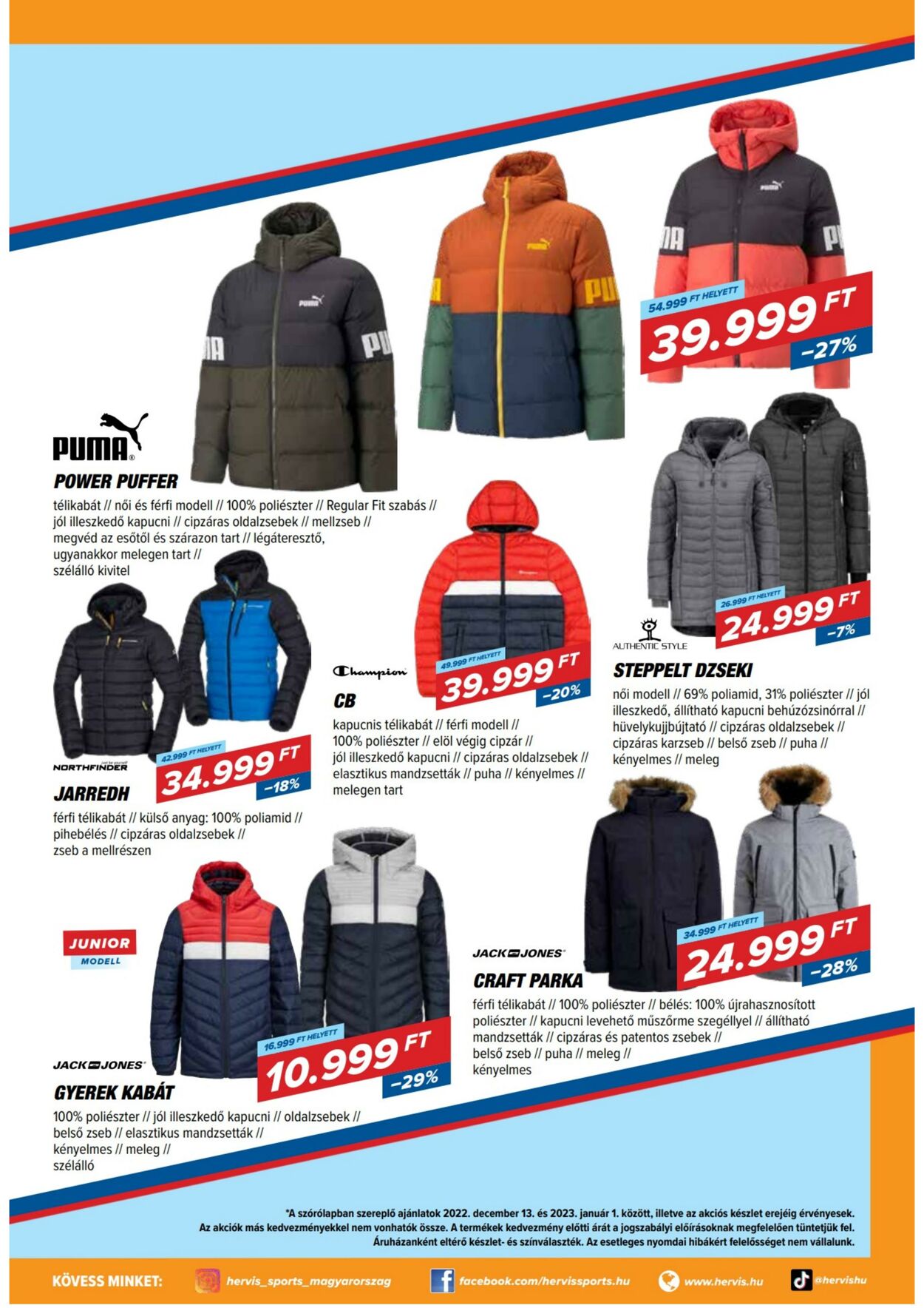 Flyer Hervis Sports 12.12.2022 - 01.01.2023