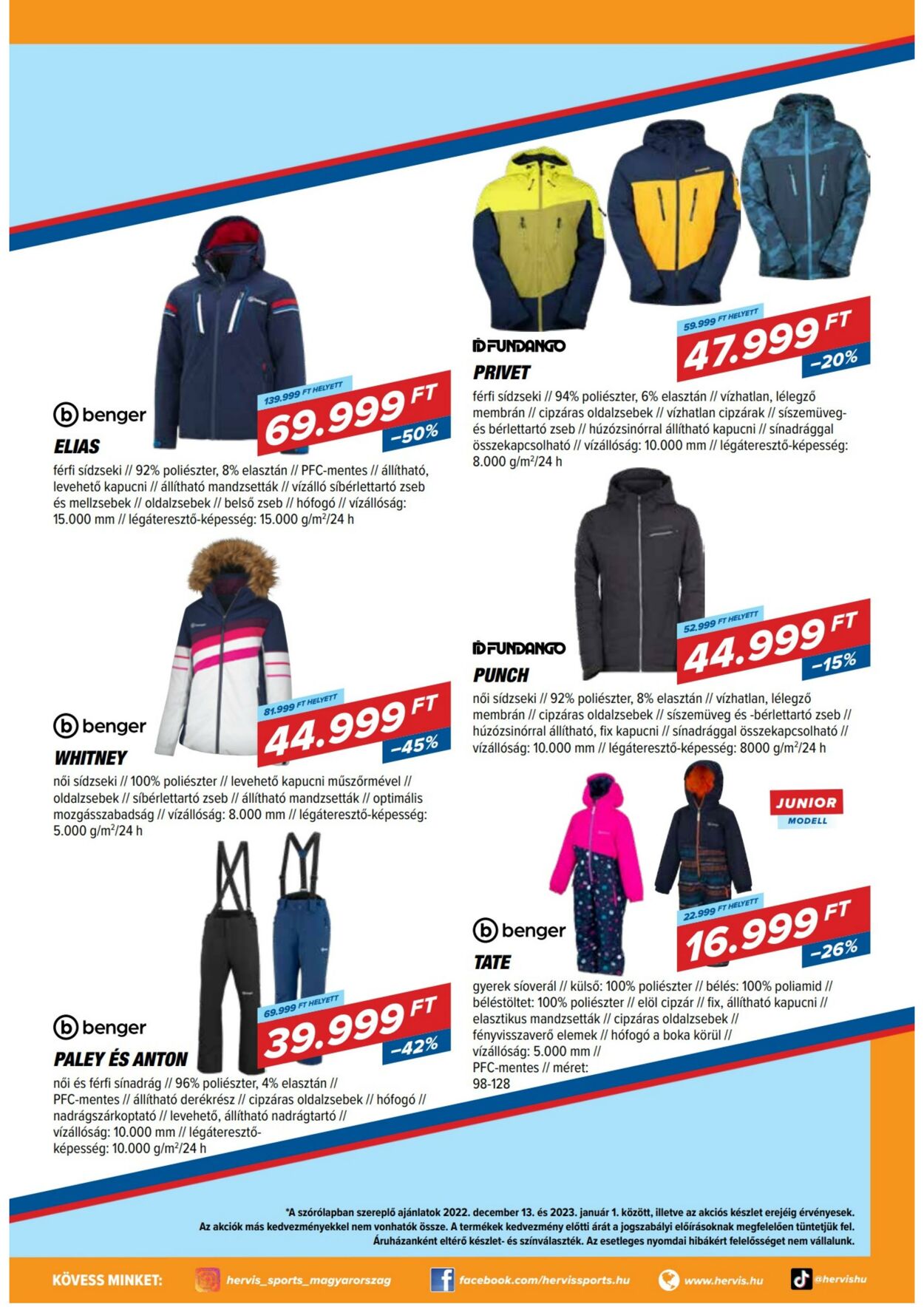 Flyer Hervis Sports 12.12.2022 - 01.01.2023