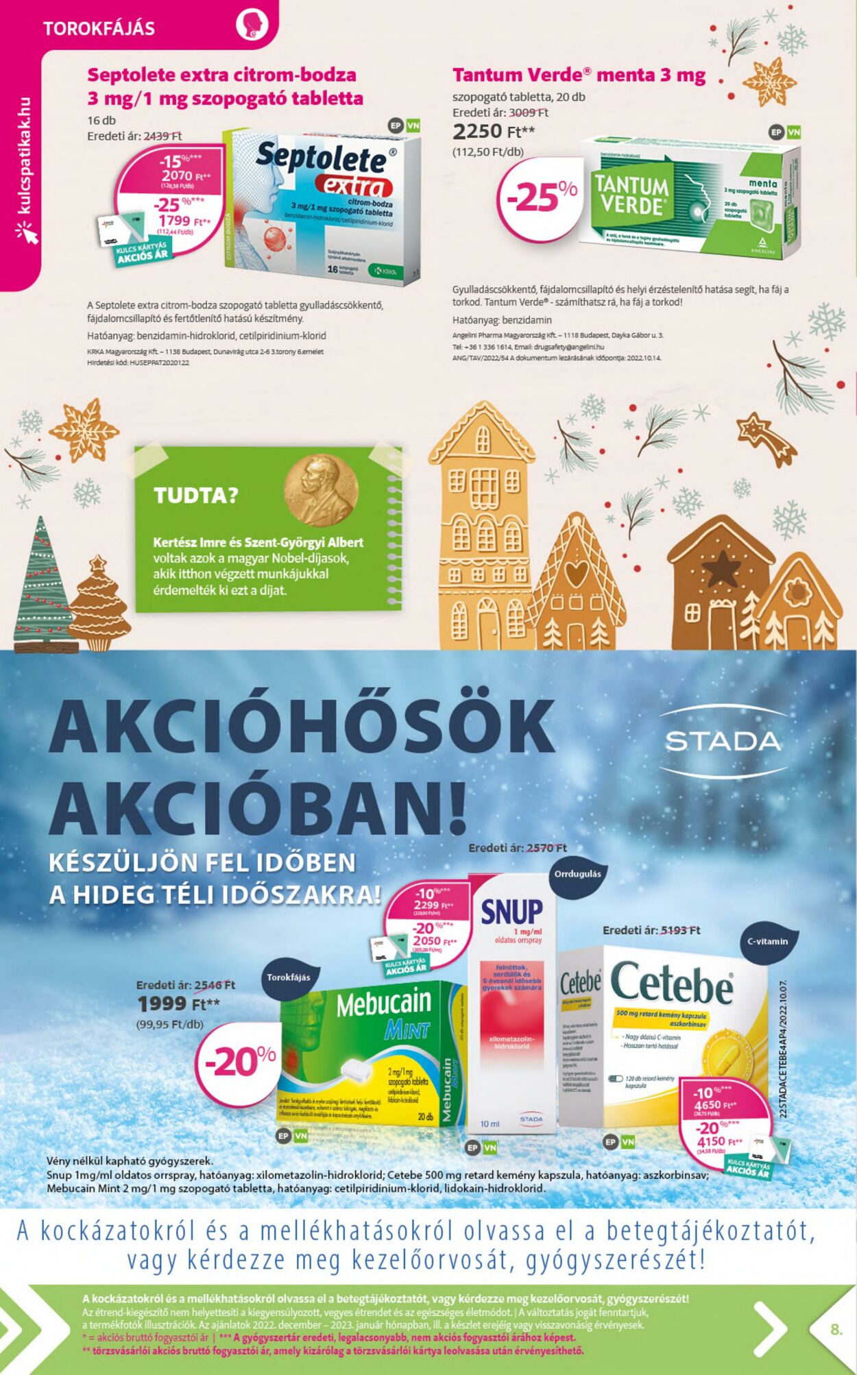 Flyer Kulcs Patikák 01.12.2022 - 31.12.2022