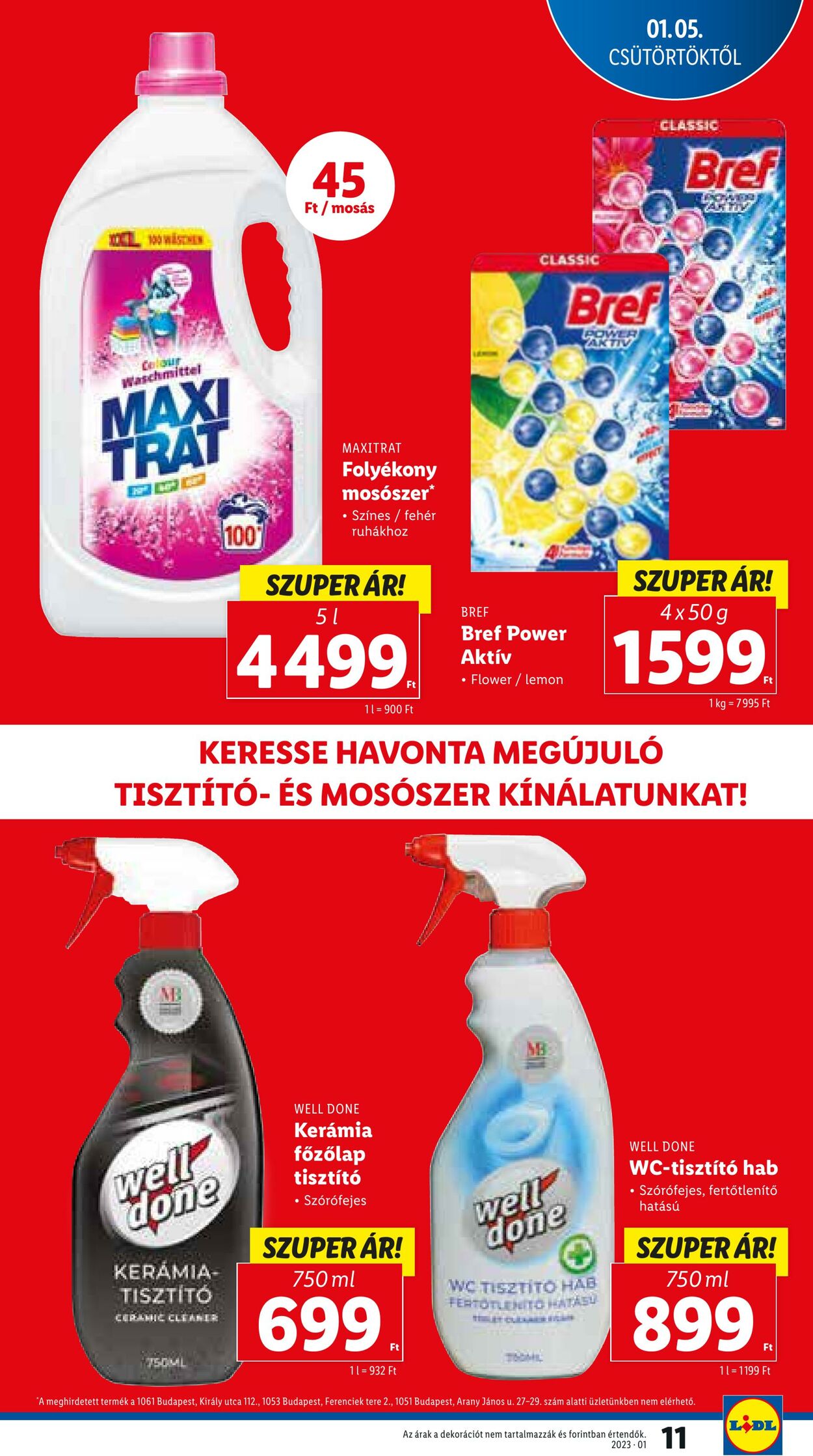 Flyer Lidl 05.01.2022 - 11.01.2023