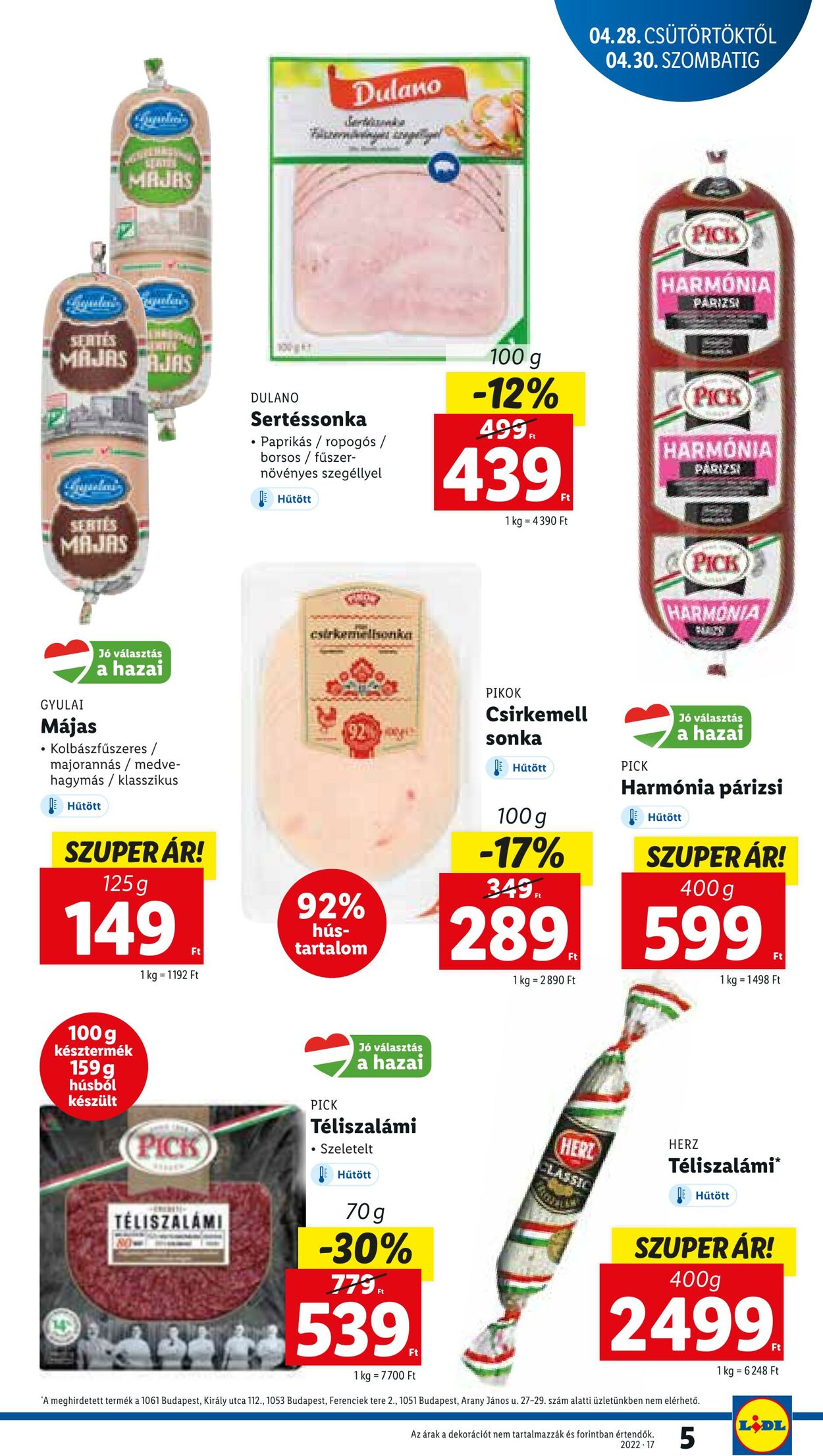 Flyer Lidl 28.04.2022 - 04.05.2022