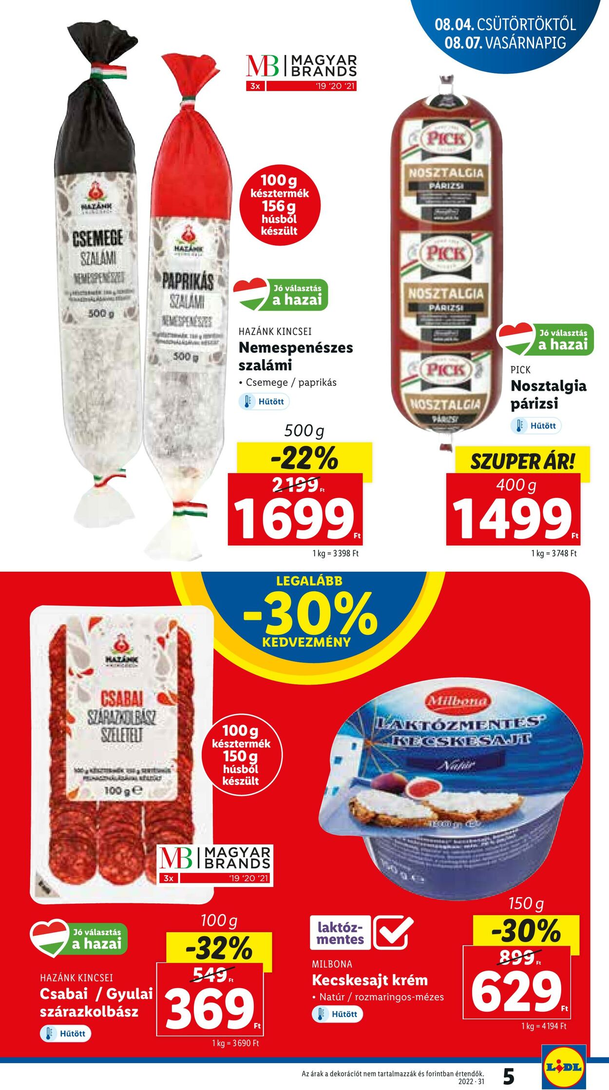 Flyer Lidl 04.08.2022 - 10.08.2022