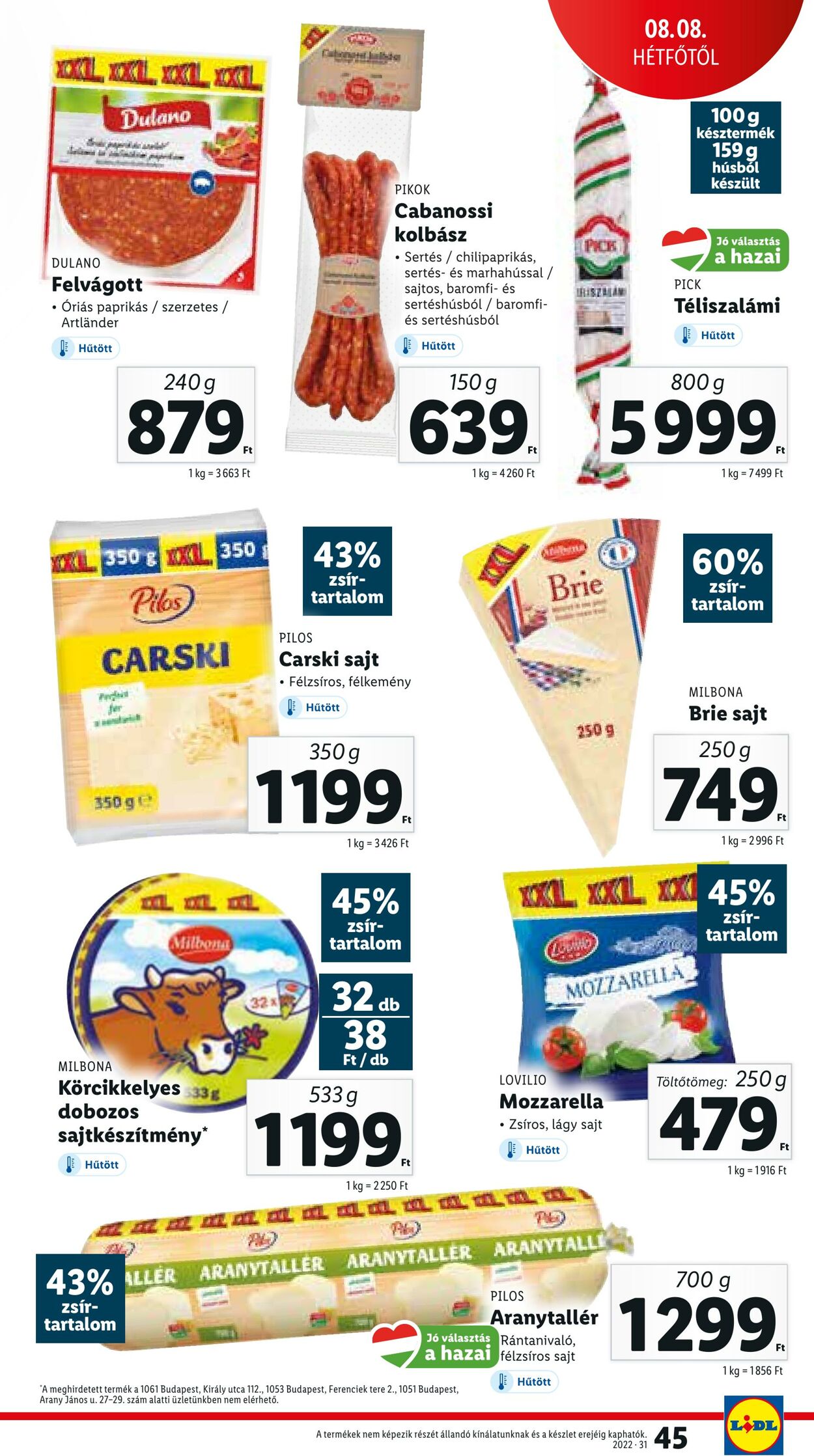 Flyer Lidl 04.08.2022 - 10.08.2022