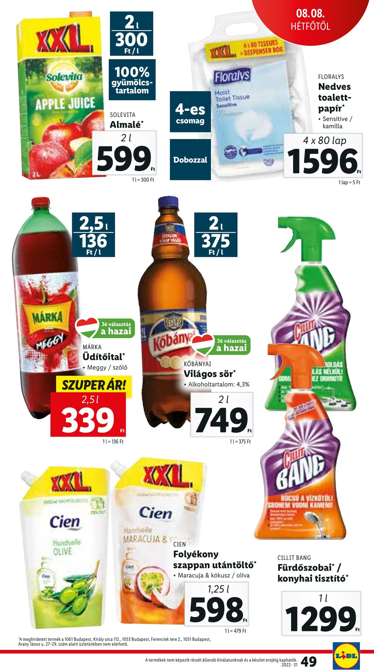 Flyer Lidl 04.08.2022 - 10.08.2022