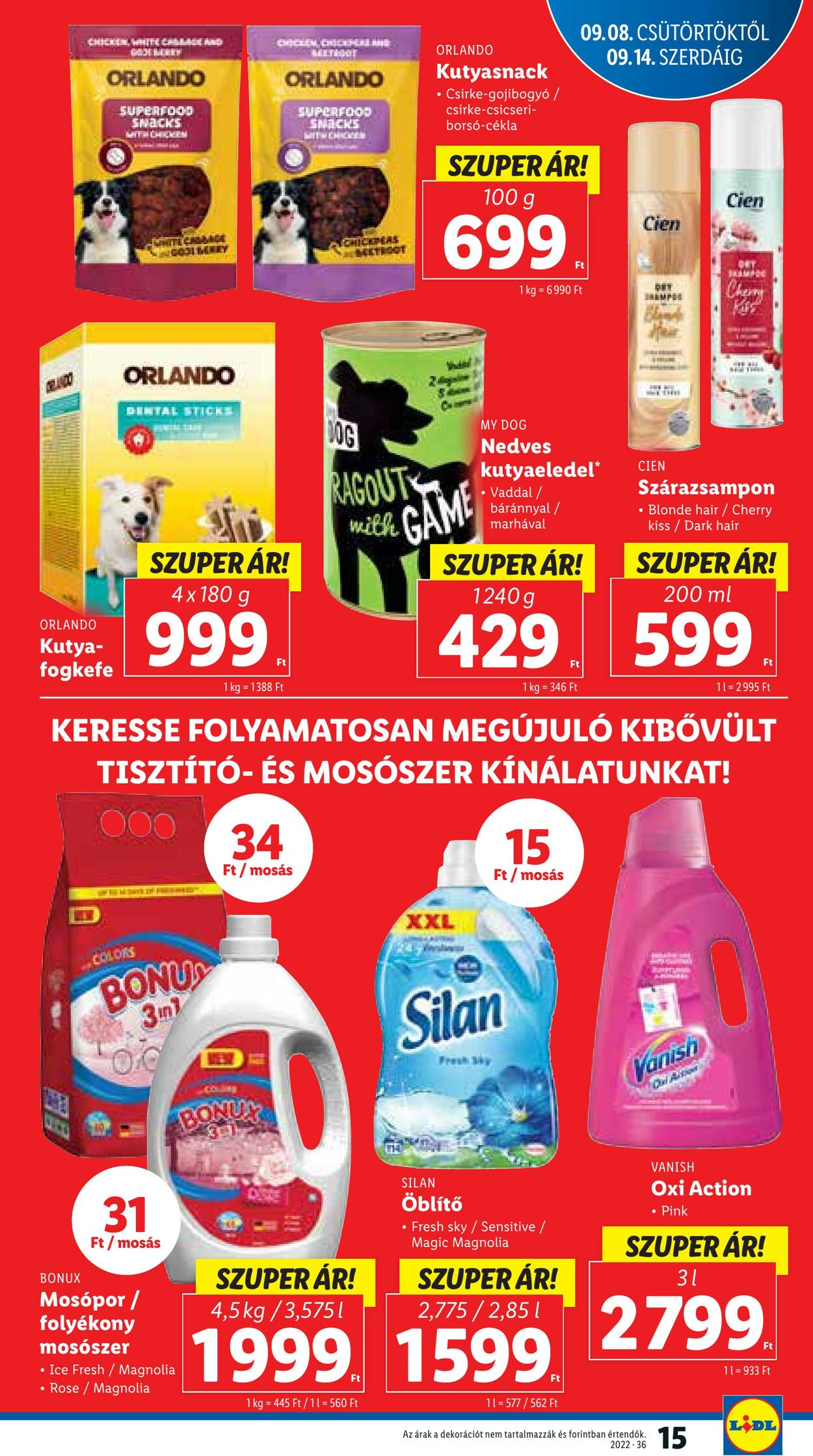 Flyer Lidl 08.09.2022 - 14.09.2022