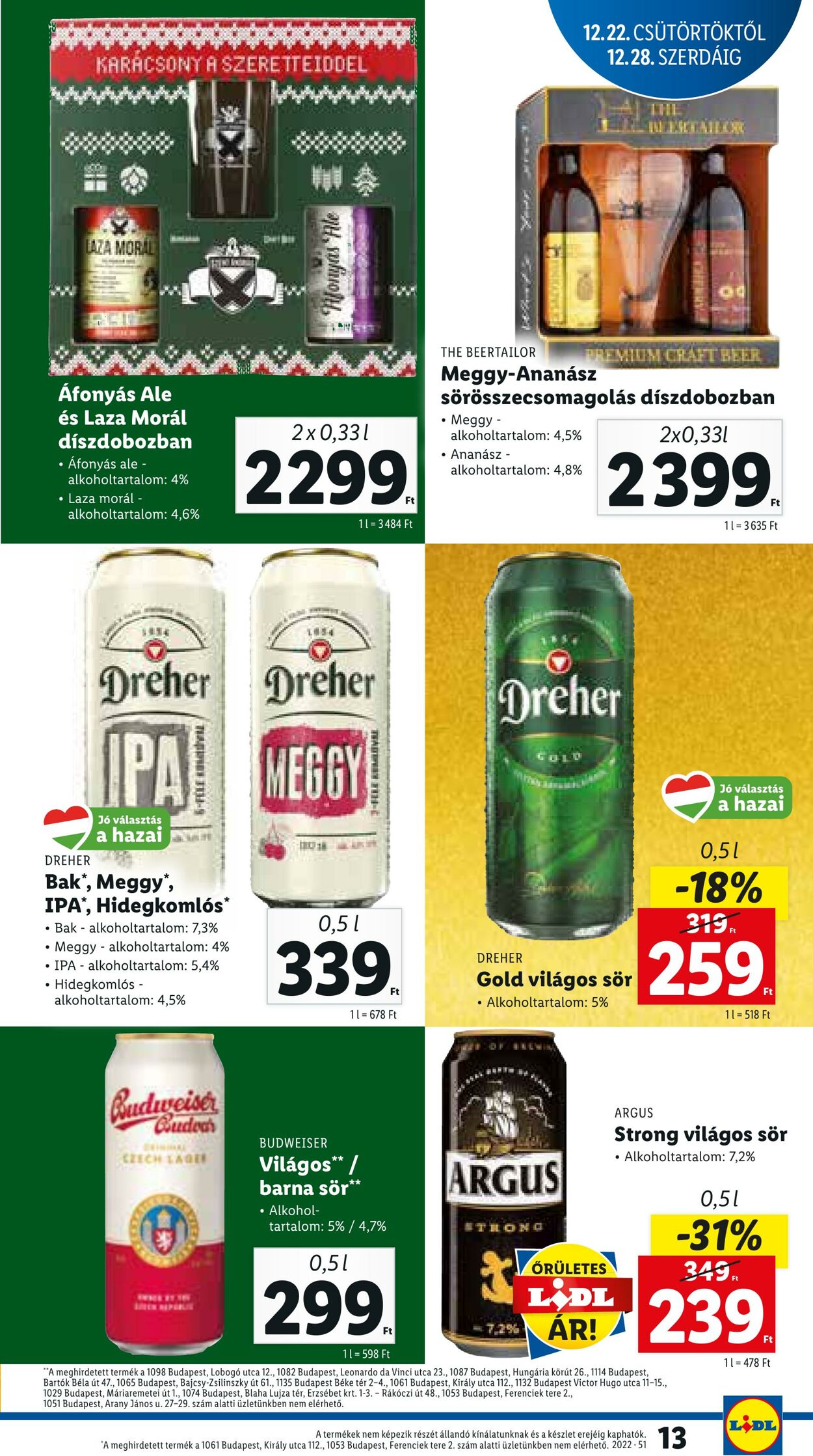 Flyer Lidl 22.12.2022 - 24.12.2022