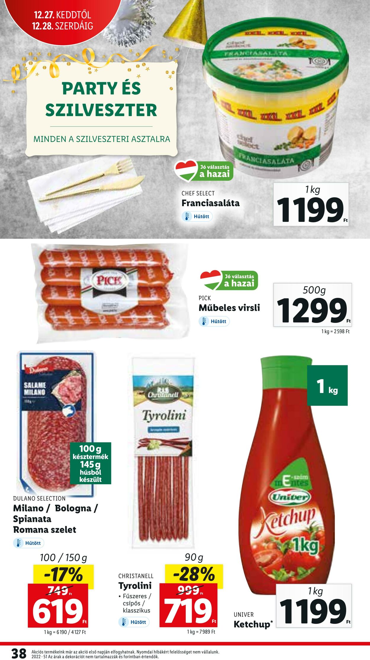 Flyer Lidl 22.12.2022 - 24.12.2022