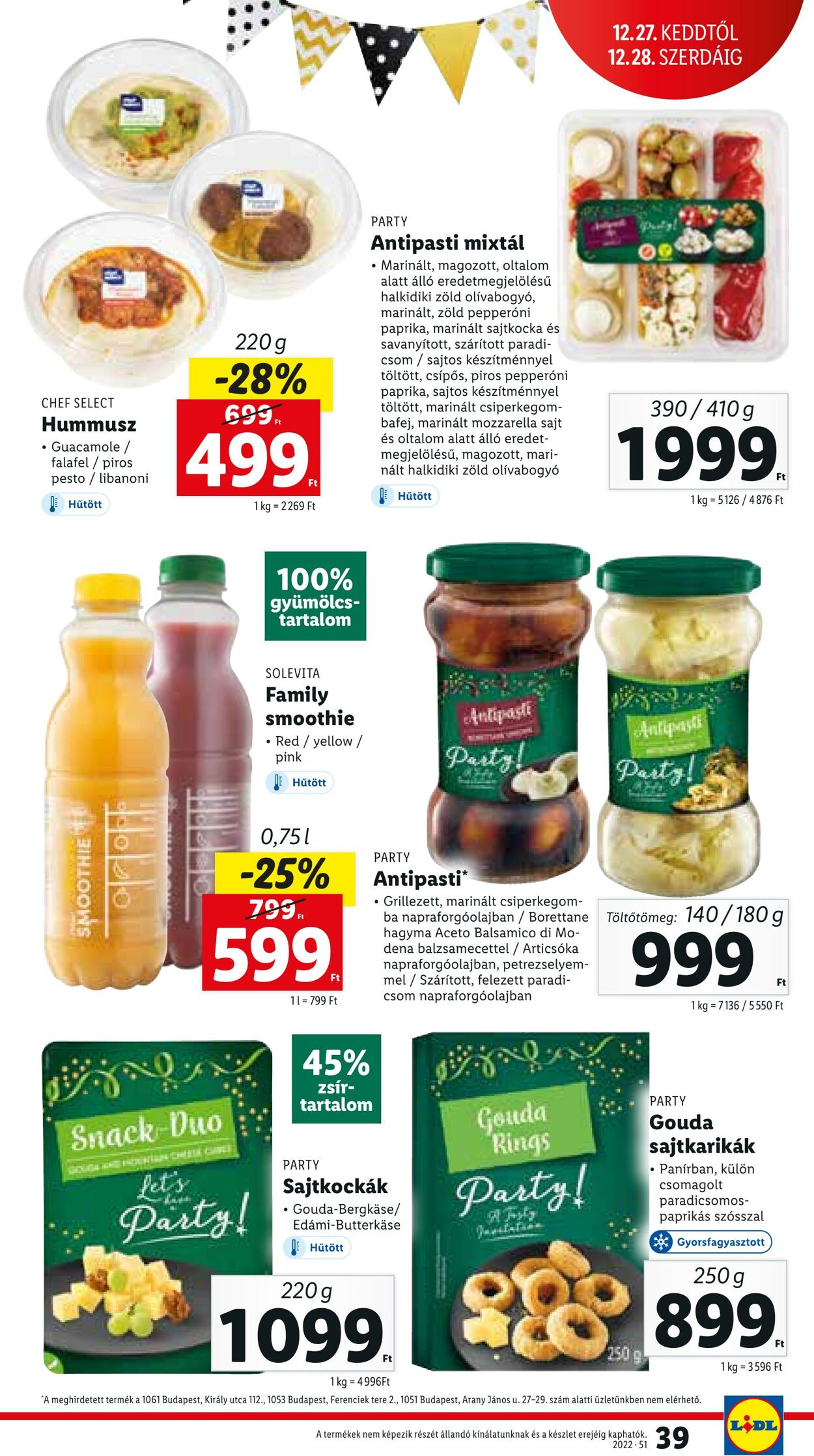 Flyer Lidl 22.12.2022 - 24.12.2022