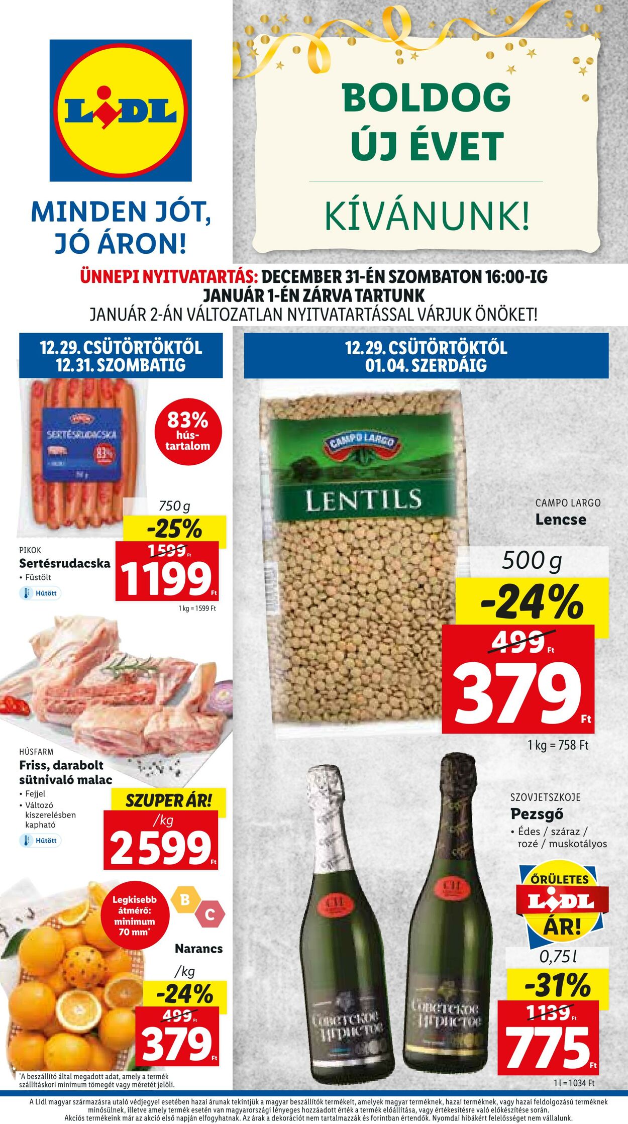 Flyer Lidl 29.12.2022 - 04.01.2023