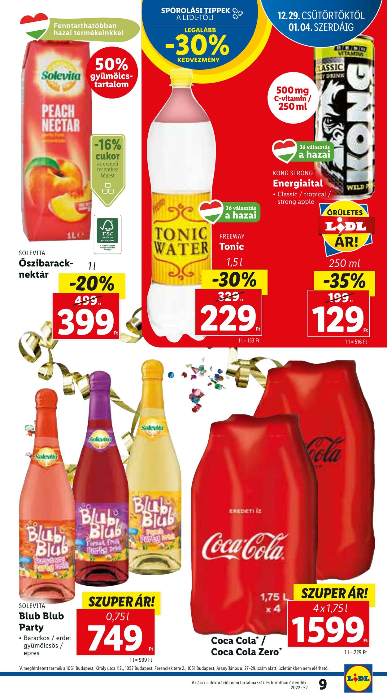 Flyer Lidl 29.12.2022 - 04.01.2023