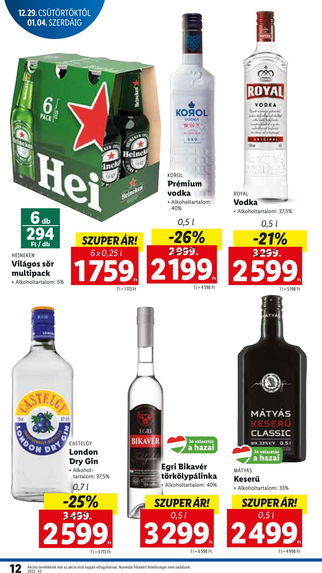 Flyer Lidl 29.12.2022 - 04.01.2023