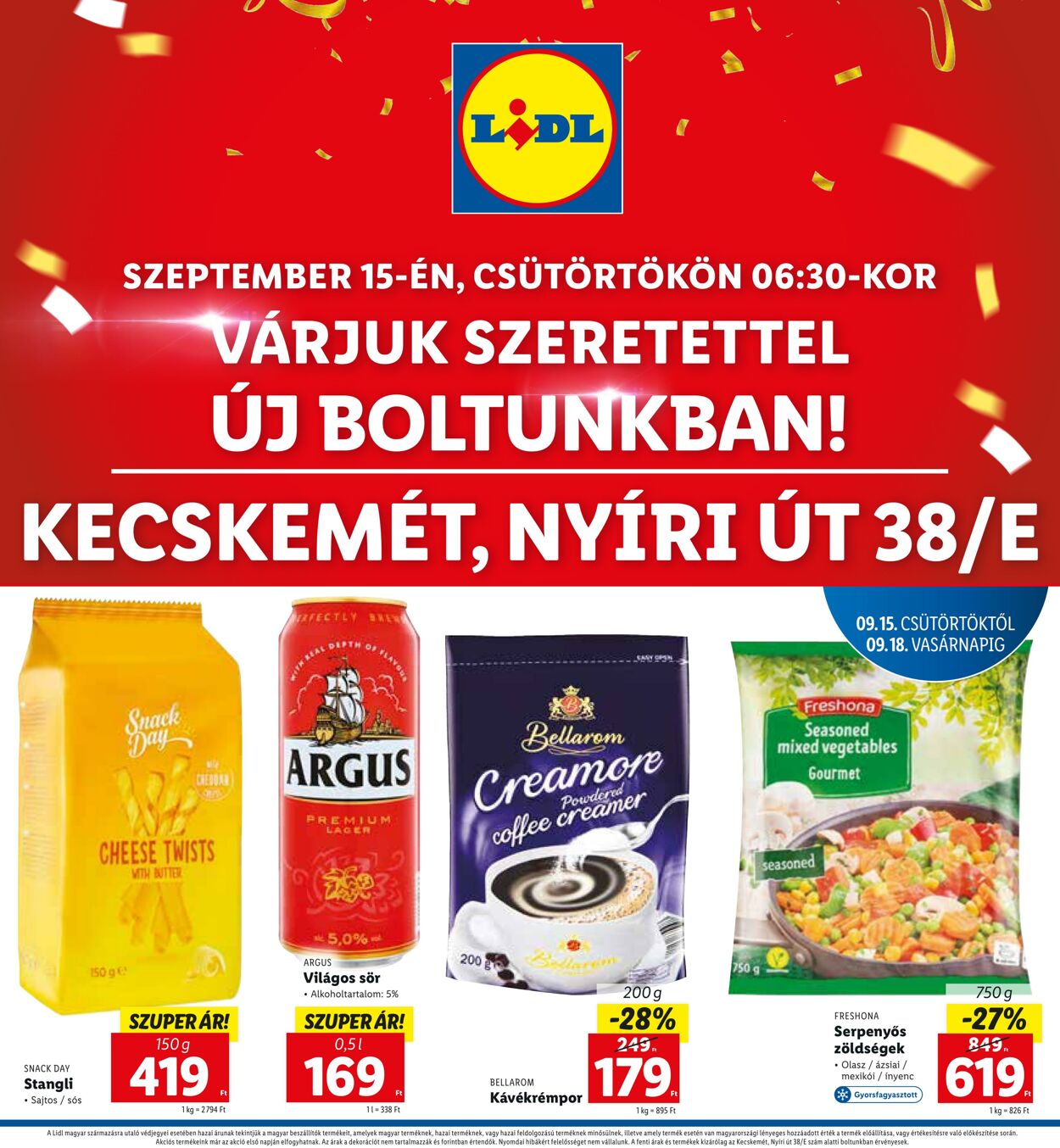 Flyer Lidl 15.09.2022 - 18.09.2022