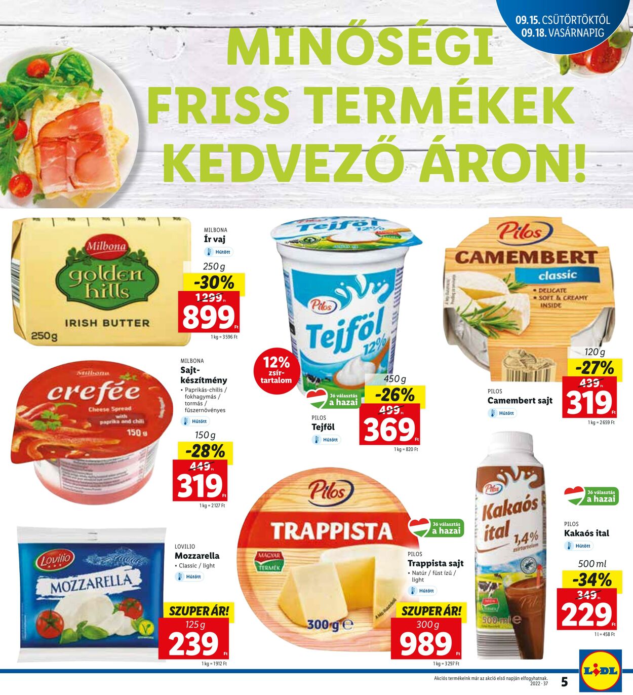 Flyer Lidl 15.09.2022 - 18.09.2022