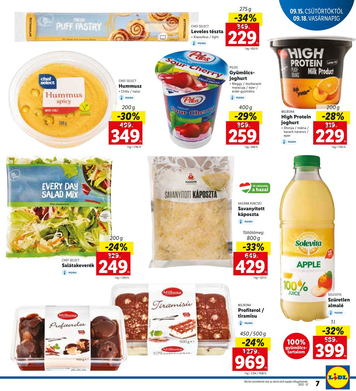 Flyer Lidl 15.09.2022 - 18.09.2022