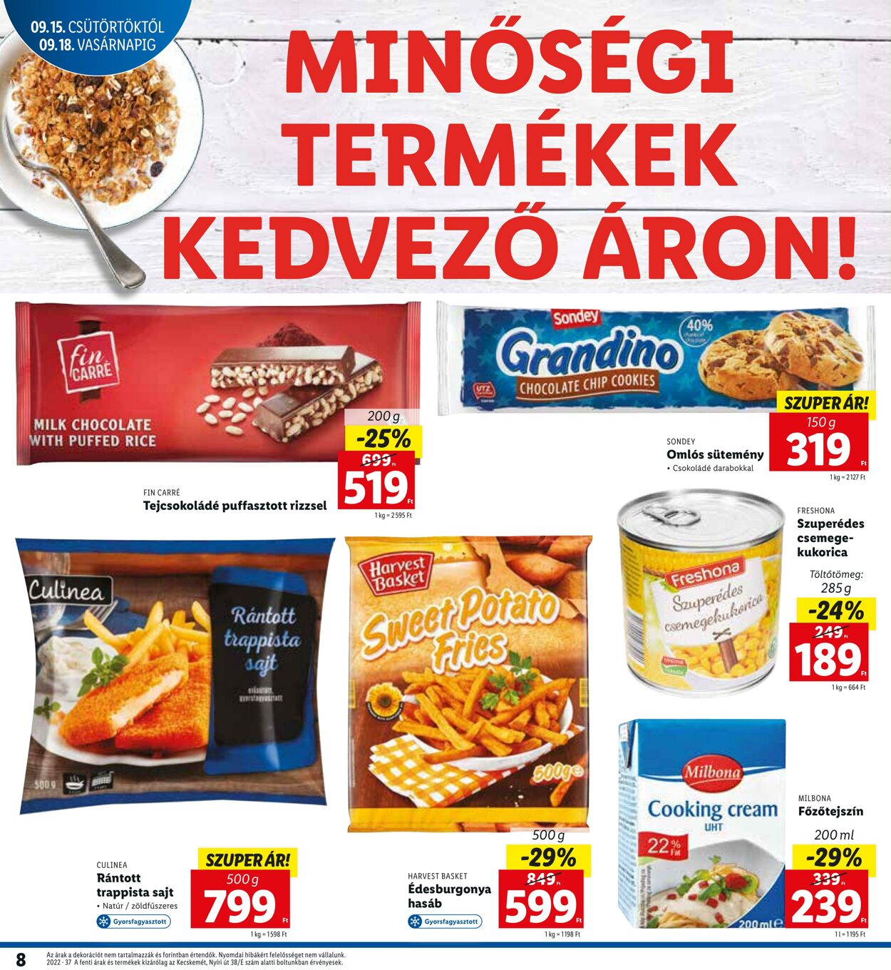 Flyer Lidl 15.09.2022 - 18.09.2022