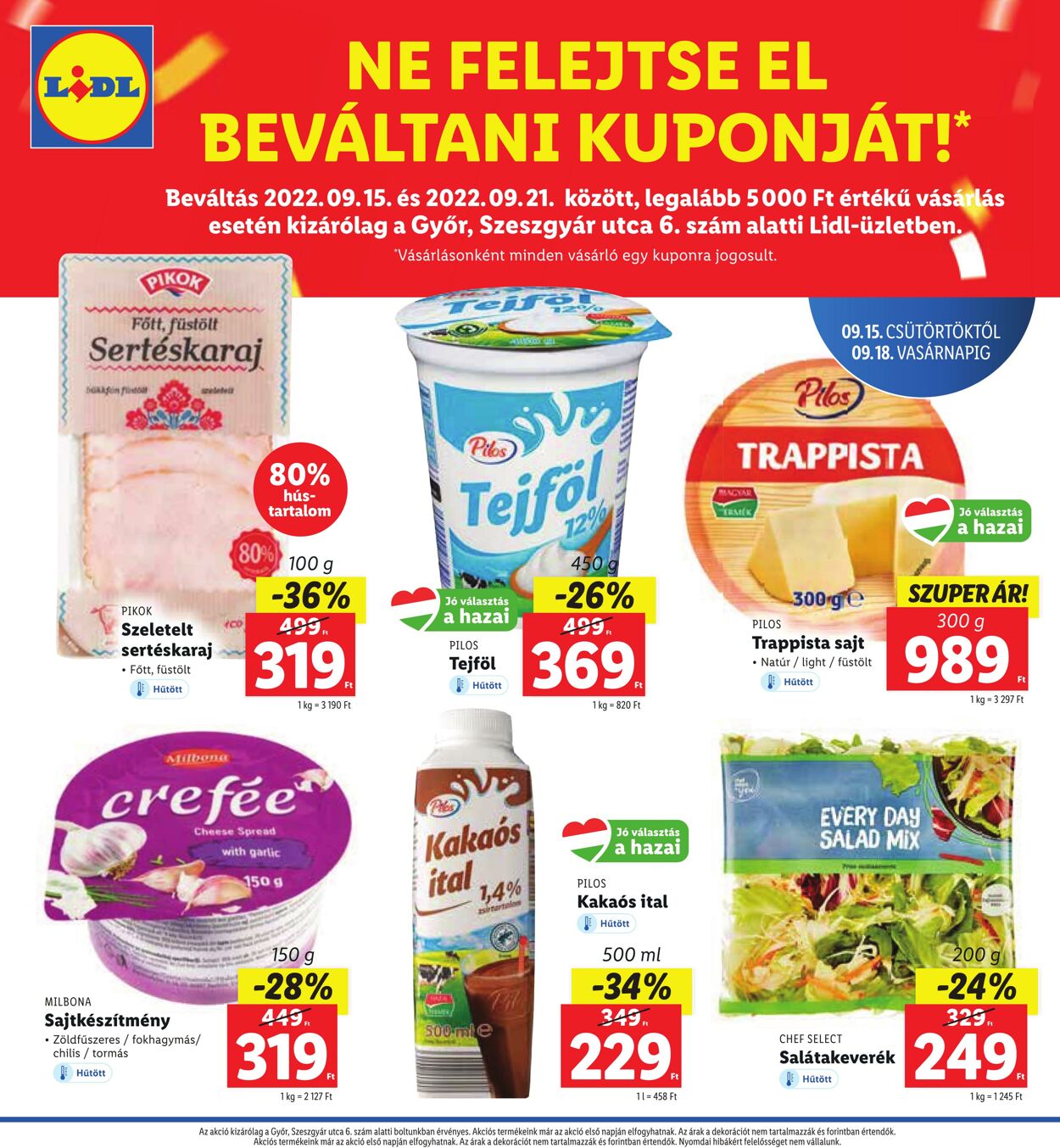 Flyer Lidl 15.09.2022 - 18.09.2022