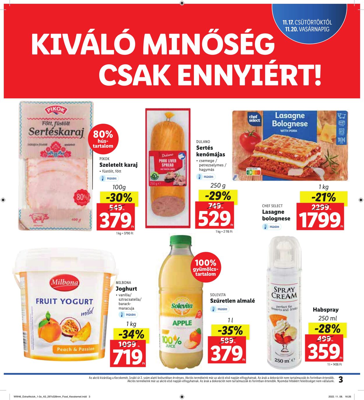 Flyer Lidl 17.11.2022 - 20.11.2022