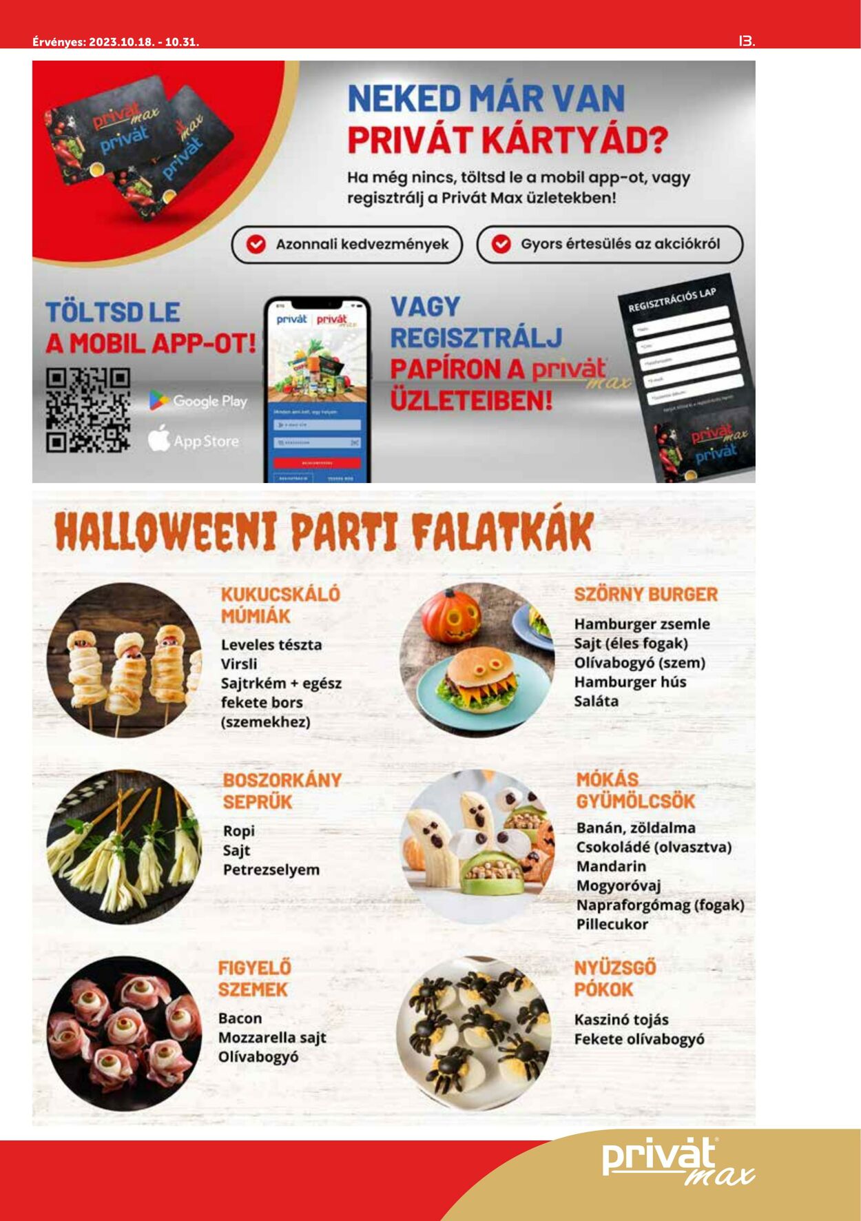 Flyer Privát 18.10.2023 - 31.10.2023