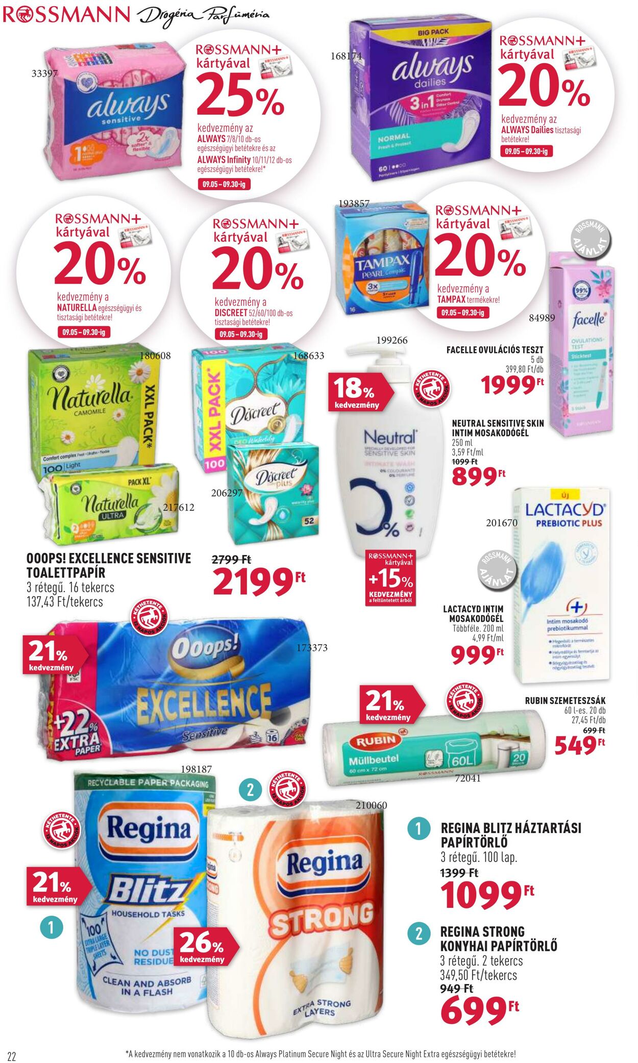 Flyer Rossmann 05.09.2022 - 16.09.2022